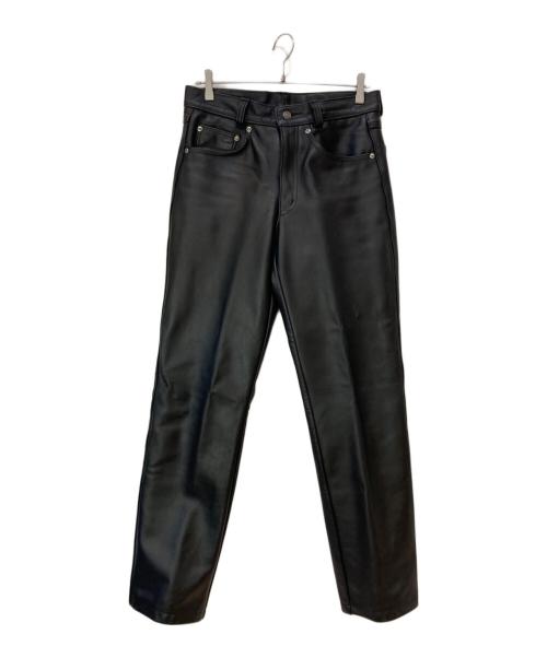 Schott（ショット）Schott (ショット) Leathercraft Process カウレザーパンツ ブラック サイズ:32の古着・服飾アイテム