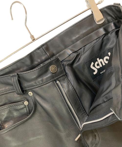 Schott（ショット）Schott (ショット) Leathercraft Process カウレザーパンツ ブラック サイズ:32の古着・服飾アイテム
