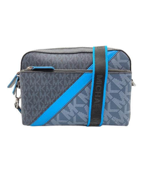 MICHAEL KORS（マイケル・コース）MICHAEL KORS (マイケルコース) COOPER UTILITY XBOY クーパーシグネチャーユーティリティクロスボディーバッグ ブルー×ブラック サイズ:-の古着・服飾アイテム