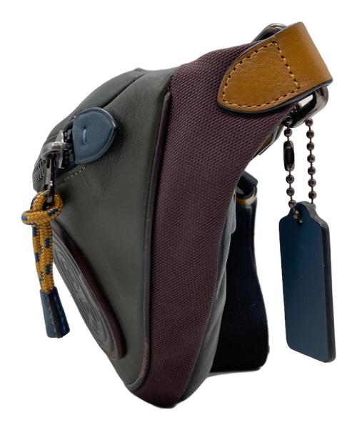 COACH（コーチ）COACH (コーチ) Rivington Belt Bag In Colorblock With Coach Patch ウエストバッグ カーキ サイズ:-の古着・服飾アイテム