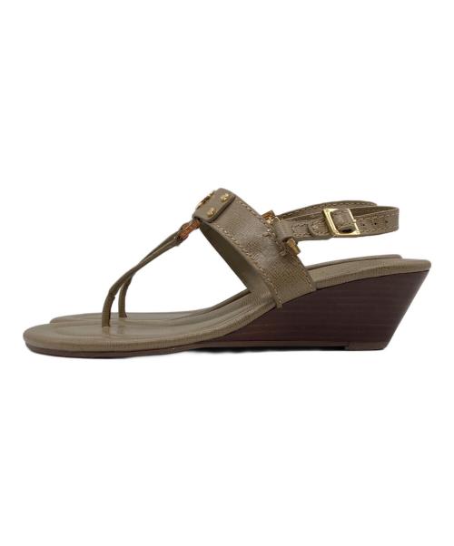 TORY BURCH（トリーバーチ）TORY BURCH (トリーバーチ) ROBINSON DEMI WEDGE SANDAL ベージュ サイズ:6Mの古着・服飾アイテム