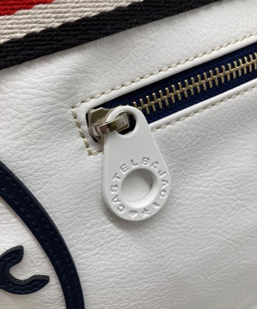 CASTELBAJAC（カステルバジャック）CASTELBAJAC (カステルバジャック) パンセ ショルダーバッグ ホワイトの古着・服飾アイテム