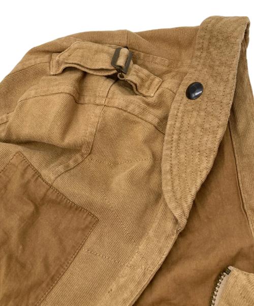 POLO RALPH LAUREN（ポロ・ラルフローレン）POLO RALPH LAUREN (ポロ・ラルフローレン) MOTOR CYCLE フード付 モーターサイクルジャケット ブラウン サイズ:Lの古着・服飾アイテム