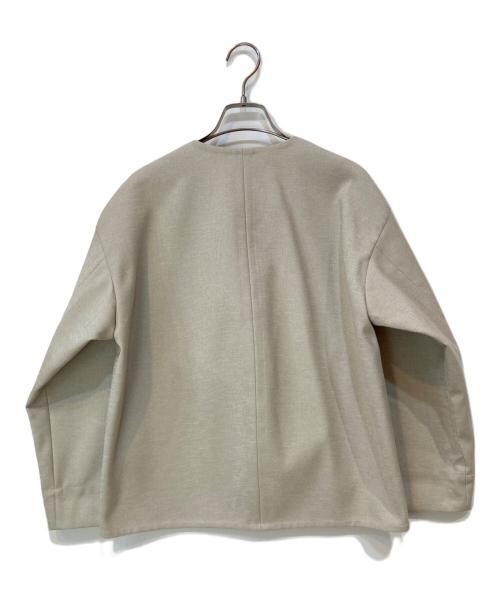 RIVE DROITE（リヴドロワ）RIVE DROITE (リヴドロワ) ノーカラージャケット ベージュ サイズ:Fの古着・服飾アイテム