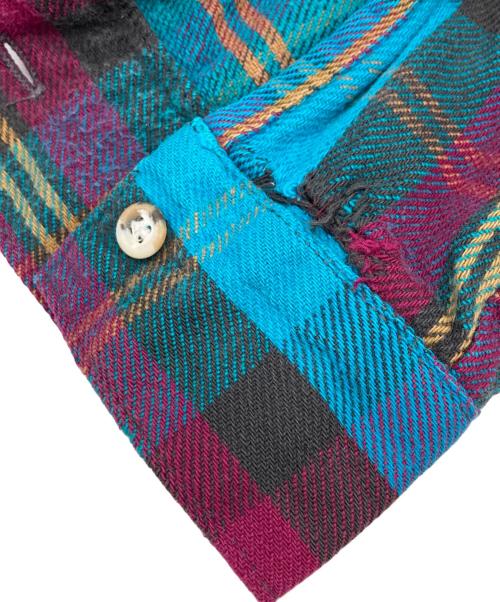 FIVE BROTHER（ファイブブラザー）FIVE BROTHER (ファイブブラザー) 90s TALLMAN チェックネルシャツ ブルー サイズ:Lの古着・服飾アイテム