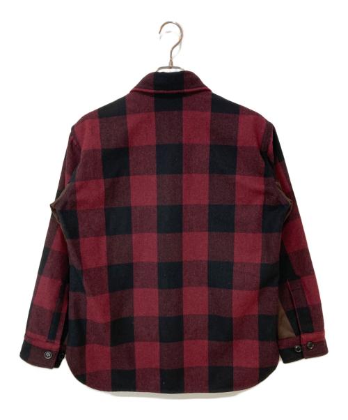 BLUE BLUE（ブルーブルー）BLUE BLUE (ブルーブルー) ユーティリティシャツジャケット レッド サイズ:2の古着・服飾アイテム