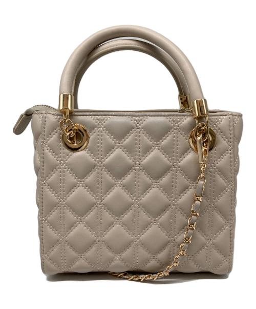 RANDA（ランダ）RANDA (ランダ) 2WAYキルティングミディバッグ ベージュの古着・服飾アイテム