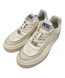 DIESEL（ディーゼル）の古着「S-Oval Skate Low  ローカットスニーカー」｜ベージュ