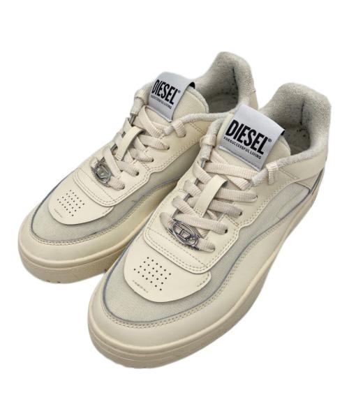 DIESEL（ディーゼル）DIESEL (ディーゼル) S-Oval Skate Low  ローカットスニーカー ベージュ サイズ:US8.5の古着・服飾アイテム