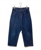 nest Robeネストローブ）の古着「ワイドデニムパンツ」｜インディゴ