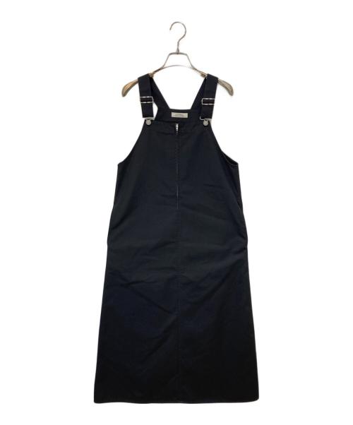 JOURNAL STANDARD relume（ジャーナルスタンダード レリューム）JOURNAL STANDARD relume (ジャーナルスタンダード レリューム) ウォッシャブルTCツイルジャンパースカート ブラック サイズ:Fの古着・服飾アイテム