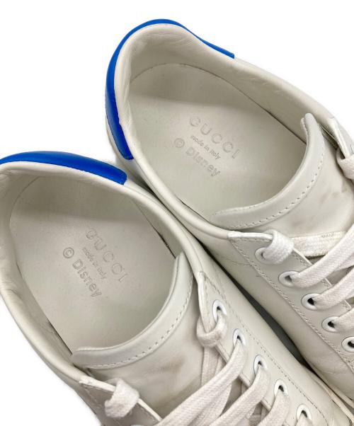 GUCCI（グッチ）GUCCI (グッチ) DISNEY (ディズニー) Ace レザー ローカットスニーカー ホワイト サイズ:35の古着・服飾アイテム