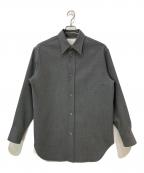 STUDIO NICHOLSONスタジオ ニコルソン）の古着「AKAKO SHIRT ポリヴィスコースシャツ」｜グレー
