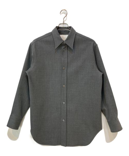 STUDIO NICHOLSON（スタジオ ニコルソン）STUDIO NICHOLSON (スタジオ ニコルソン) AKAKO SHIRT ポリヴィスコースシャツ グレー サイズ:Mの古着・服飾アイテム