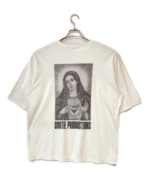 COOTIE PRODUCTIONS（クーティープロダクツ）COOTIE PRODUCTIONS (クーティープロダクツ) ロゴTシャツ ホワイト サイズ:Ｓの古着・服飾アイテム