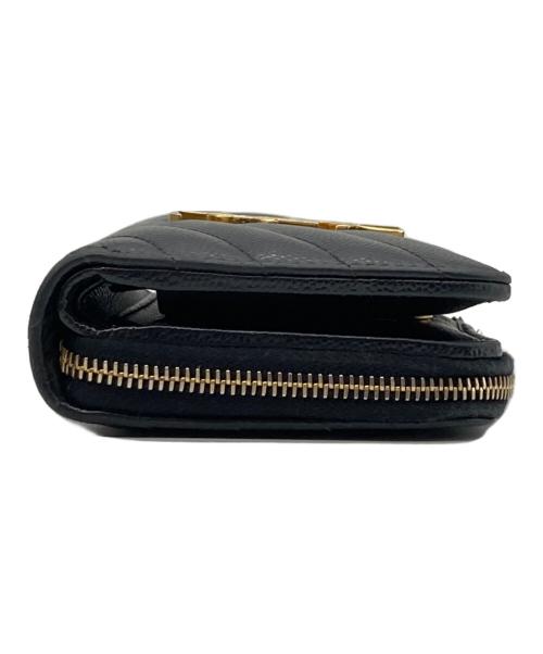 Saint Laurent Paris（サンローランパリ）Saint Laurent Paris (サンローランパリ) コンパクトジップアラウンドウォレット ブラック サイズ:-の古着・服飾アイテム