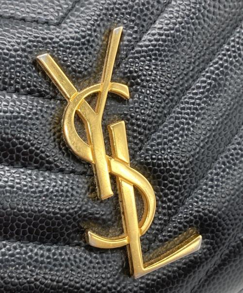 Saint Laurent Paris（サンローランパリ）Saint Laurent Paris (サンローランパリ) コンパクトジップアラウンドウォレット ブラック サイズ:-の古着・服飾アイテム