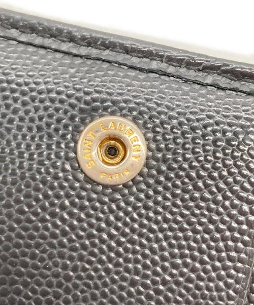 Saint Laurent Paris（サンローランパリ）Saint Laurent Paris (サンローランパリ) コンパクトジップアラウンドウォレット ブラック サイズ:-の古着・服飾アイテム