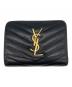 Saint Laurent Paris（サンローランパリ）の古着「コンパクトジップアラウンドウォレット」｜ブラック