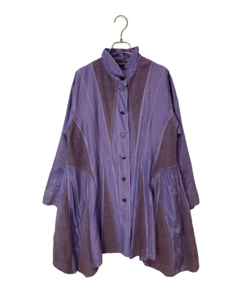 YACCO MARICARD（ヤッコマリカルド）YACCO MARICARD (ヤッコマリカルド) シルクコットンワンピース パープル サイズ:81の古着・服飾アイテム