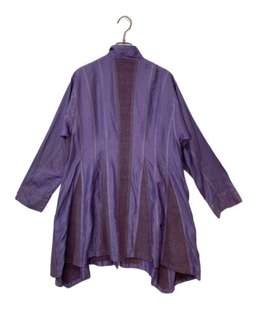 YACCO MARICARD（ヤッコマリカルド）YACCO MARICARD (ヤッコマリカルド) シルクコットンワンピース パープル サイズ:81の古着・服飾アイテム