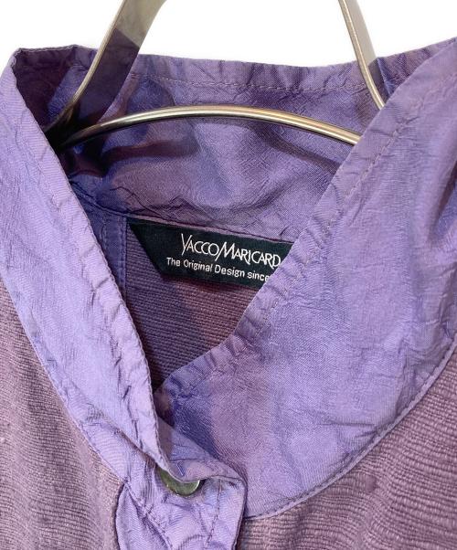 YACCO MARICARD（ヤッコマリカルド）YACCO MARICARD (ヤッコマリカルド) シルクコットンワンピース パープル サイズ:81の古着・服飾アイテム