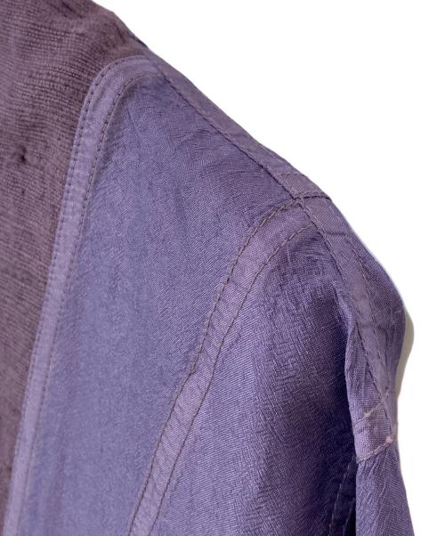 YACCO MARICARD（ヤッコマリカルド）YACCO MARICARD (ヤッコマリカルド) シルクコットンワンピース パープル サイズ:81の古着・服飾アイテム