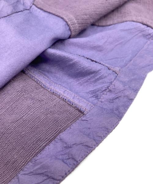 YACCO MARICARD（ヤッコマリカルド）YACCO MARICARD (ヤッコマリカルド) シルクコットンワンピース パープル サイズ:81の古着・服飾アイテム