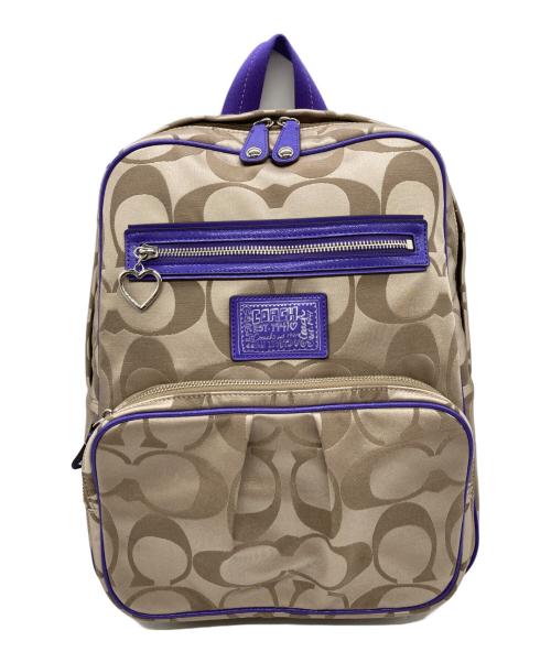 COACH（コーチ）COACH (コーチ) デイジー シグネチャー バックパック ベージュ サイズ:-の古着・服飾アイテム