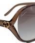 中古・古着 GUCCI (グッチ) インターロッキングG ハート サングラス ブラウン サイズ:62□13-120-54：8000円