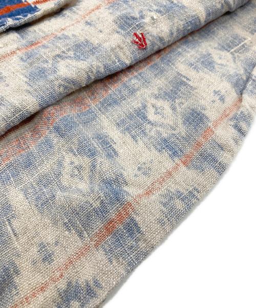 NIGEL CABOURN（ナイジェルケーボン）NIGEL CABOURN (ナイジェルケーボン) JOE'S SHIRT リネン総柄シャツ ブルー サイズ:48の古着・服飾アイテム