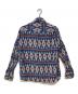 NIGEL CABOURN (ナイジェルケーボン) JOE'S SHIRT リネン総柄シャツ ブルー サイズ:48：7000円
