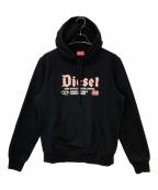 DIESELディーゼル）の古着「24AW S-GINN-HOOD-K45 プルオーバーパーカー」｜ブラック