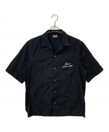 DIESEL（ディーゼル）の古着「S-MAC-C-OUT S刺繍シャツ」｜ブラック