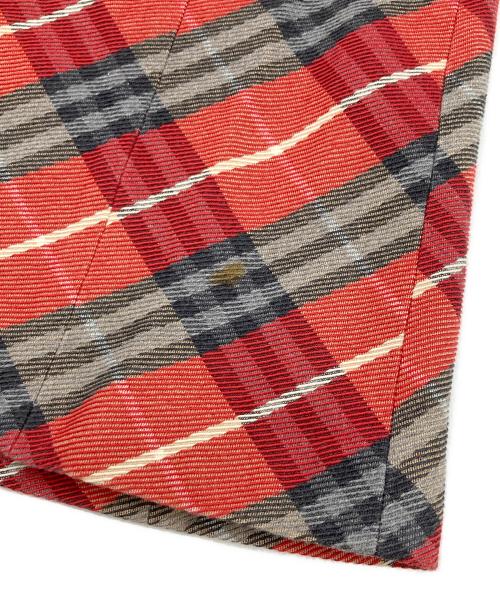 BURBERRY BLUE LABEL（バーバリーロンドンブルーレーベル）BURBERRY BLUE LABEL (バーバリーロンドンブルーレーベル) ノバチェックワンピース レッド サイズ:36の古着・服飾アイテム