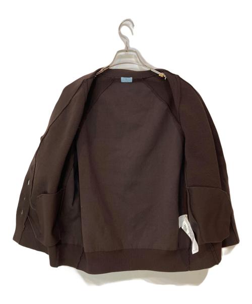 KUMIKYOKU（クミキョク）KUMIKYOKU (クミキョク) スポンディッシュニット カーディガン ブラウン サイズ:Fの古着・服飾アイテム
