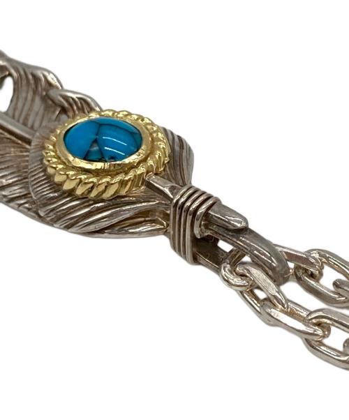 Tady & King（タディアンドキング）Tady & King (タディアンドキング) ハートSVフェザー金縄スパイダーターコイズGPイーグル特大+チェーン＋フック シルバー サイズ:-の古着・服飾アイテム