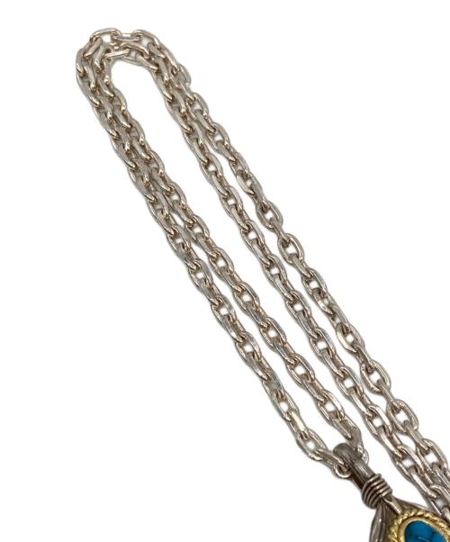 Tady & King（タディアンドキング）Tady & King (タディアンドキング) ハートSVフェザー金縄スパイダーターコイズGPイーグル特大+チェーン＋フック シルバー サイズ:-の古着・服飾アイテム