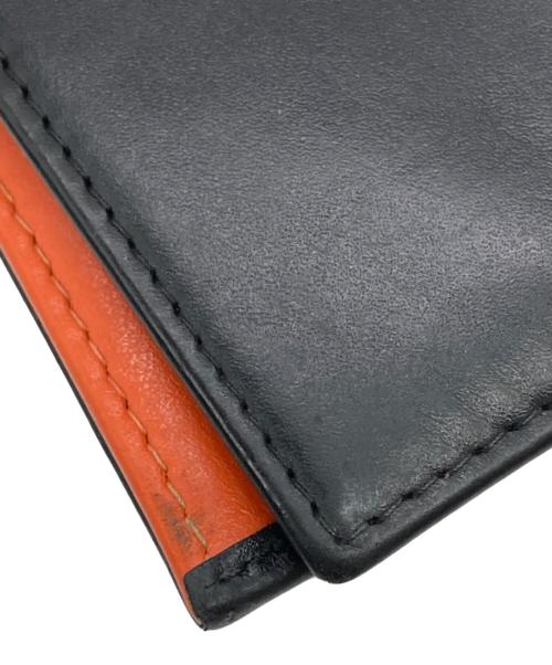 ETTINGER（エッティンガー）ETTINGER (エッティンガー) SLIM LONG WALLET ブラック×オレンジ サイズ:-の古着・服飾アイテム