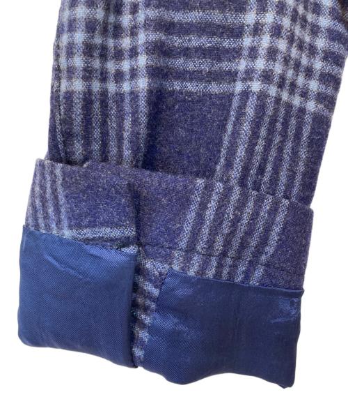 L.B.M.1911（エルビーエム1911）L.B.M.1911 (エルビーエム1911) ウールチェックテーラードジャケット ブルー サイズ:42の古着・服飾アイテム