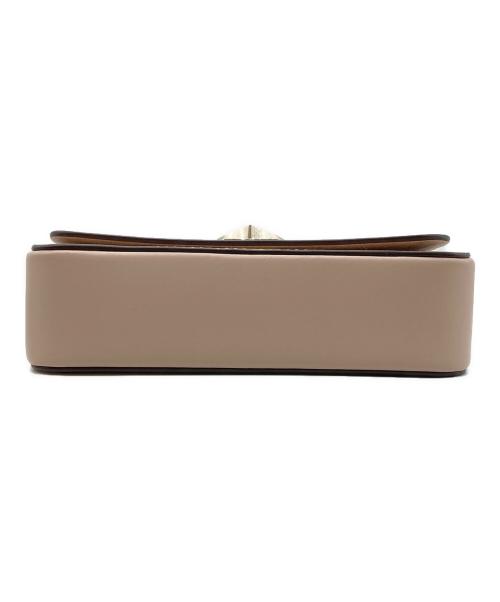 Kate Spade（ケイトスペード）Kate Spade (ケイトスペード) ニコラ ファーツイストロック チェーンショルダーバッグ ピンクの古着・服飾アイテム