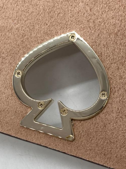 Kate Spade（ケイトスペード）Kate Spade (ケイトスペード) ニコラ ファーツイストロック チェーンショルダーバッグ ピンクの古着・服飾アイテム