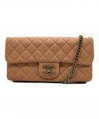 CHANELシャネル）の古着「CCクラウン チェーンショルダーバッグ」｜ベージュ