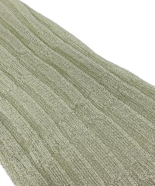 Snidel（スナイデル）Snidel (スナイデル) シアーフリルカーディガン 黄緑 サイズ:Fの古着・服飾アイテム