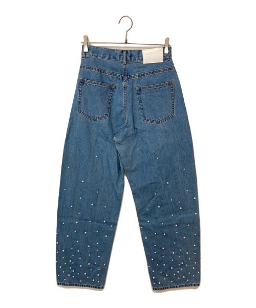 MACPHEE（マカフィー）MACPHEE (マカフィー) パールデニム コクーンテーパードパンツ インディゴ サイズ:34の古着・服飾アイテム