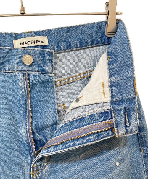 MACPHEE（マカフィー）MACPHEE (マカフィー) パールデニム コクーンテーパードパンツ インディゴ サイズ:34の古着・服飾アイテム