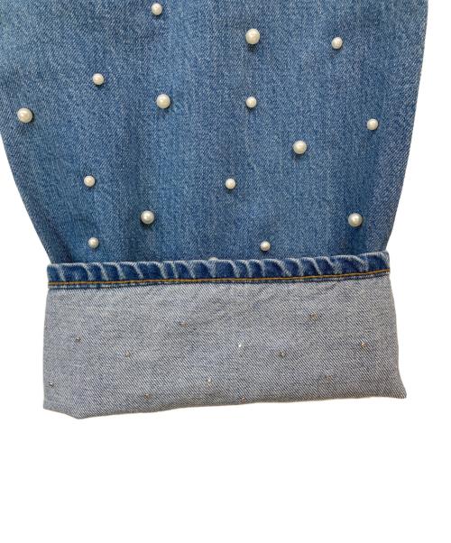 MACPHEE（マカフィー）MACPHEE (マカフィー) パールデニム コクーンテーパードパンツ インディゴ サイズ:34の古着・服飾アイテム