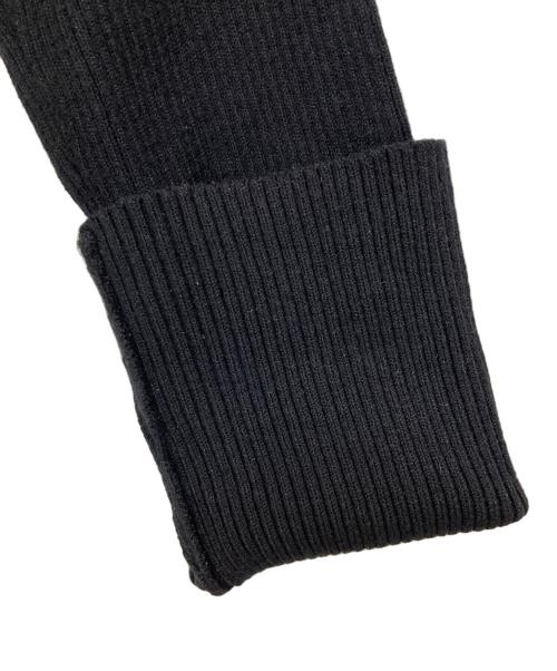 Lily Brown（リリーブラウン）Lily Brown (リリーブラウン) フリルビスチェセットニットワンピース ブラック サイズ:Fの古着・服飾アイテム