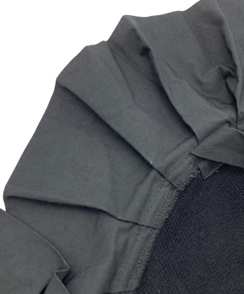 Lily Brown（リリーブラウン）Lily Brown (リリーブラウン) フリルビスチェセットニットワンピース ブラック サイズ:Fの古着・服飾アイテム