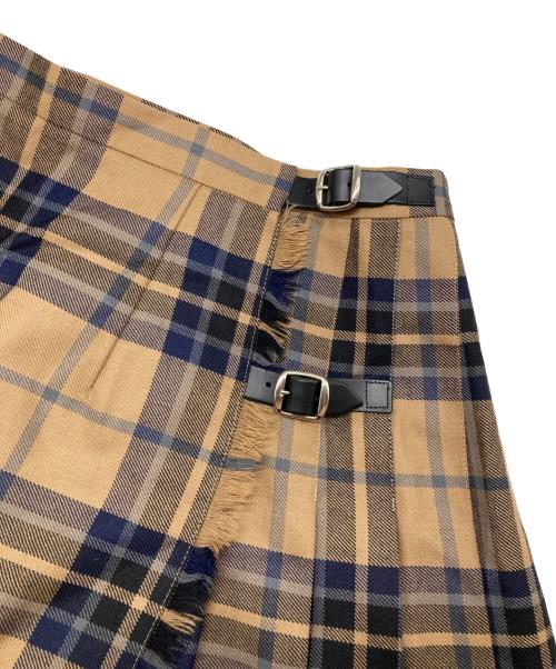 O'NEIL OF DUBLIN（オニールオブダブリン）O'NEIL OF DUBLIN (オニールオブダブリン) CONOR PASS キルトスカート ブラウン サイズ:40の古着・服飾アイテム